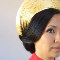 traditional Vietnamese wedding headdress / hair and makeup www.carolannearmstrong.com