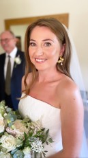Red hair glowing makeup bride Notley Abbey www.carolannearmstrong.com